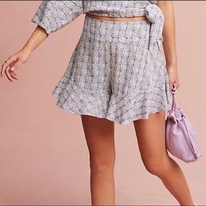 Anthropologie Maeve Pineapple Print Shorts
